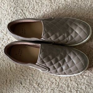Brown slip on shoes